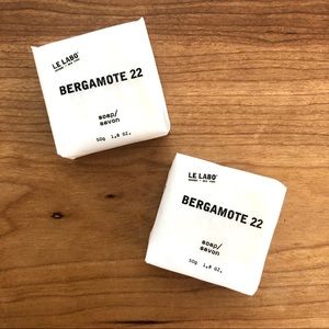 LE LABO Bergamote 22 travel size bar soaps (2 soaps)